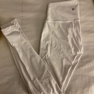 White Lululemon Leggings